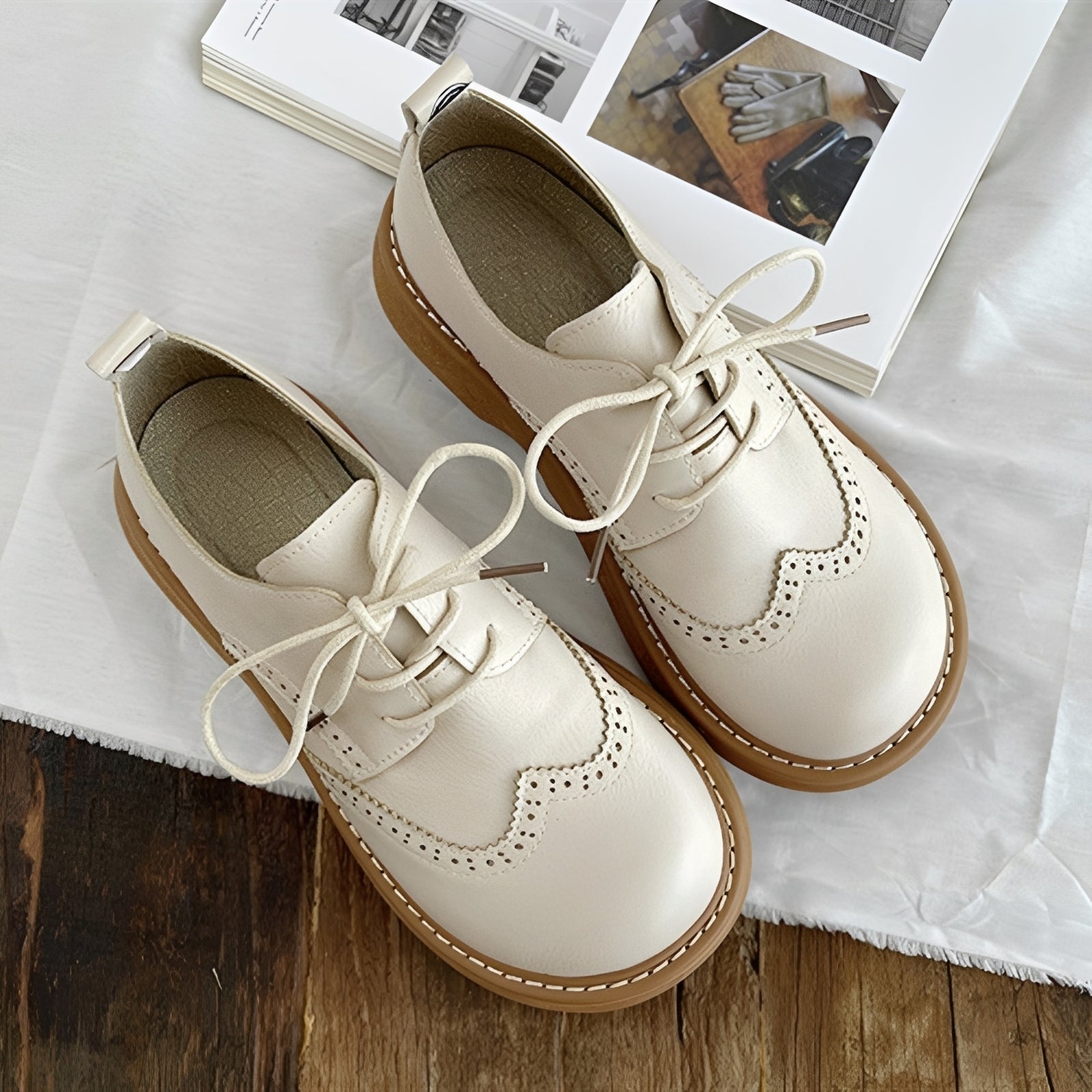 Vanessa - Klasyczne damskie buty oxford