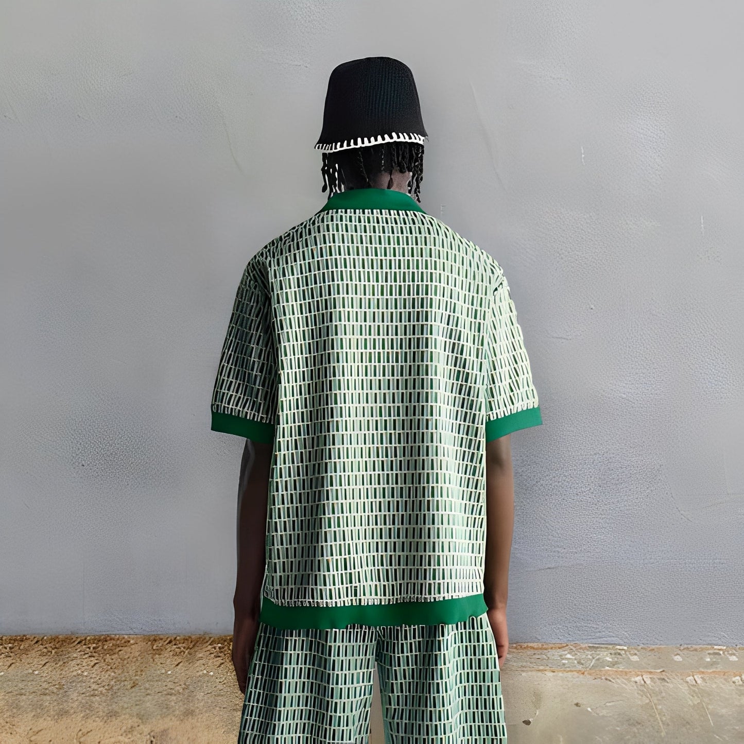 Atem - Komplettes elegantes Hemd- und Shorts-Set für Herren