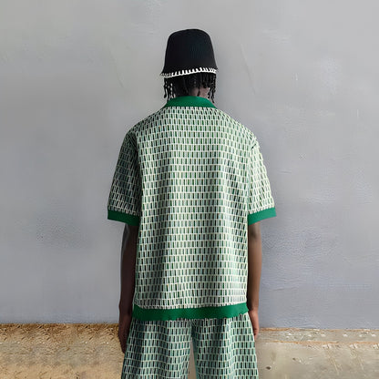 Atem - Komplettes elegantes Hemd- und Shorts-Set für Herren