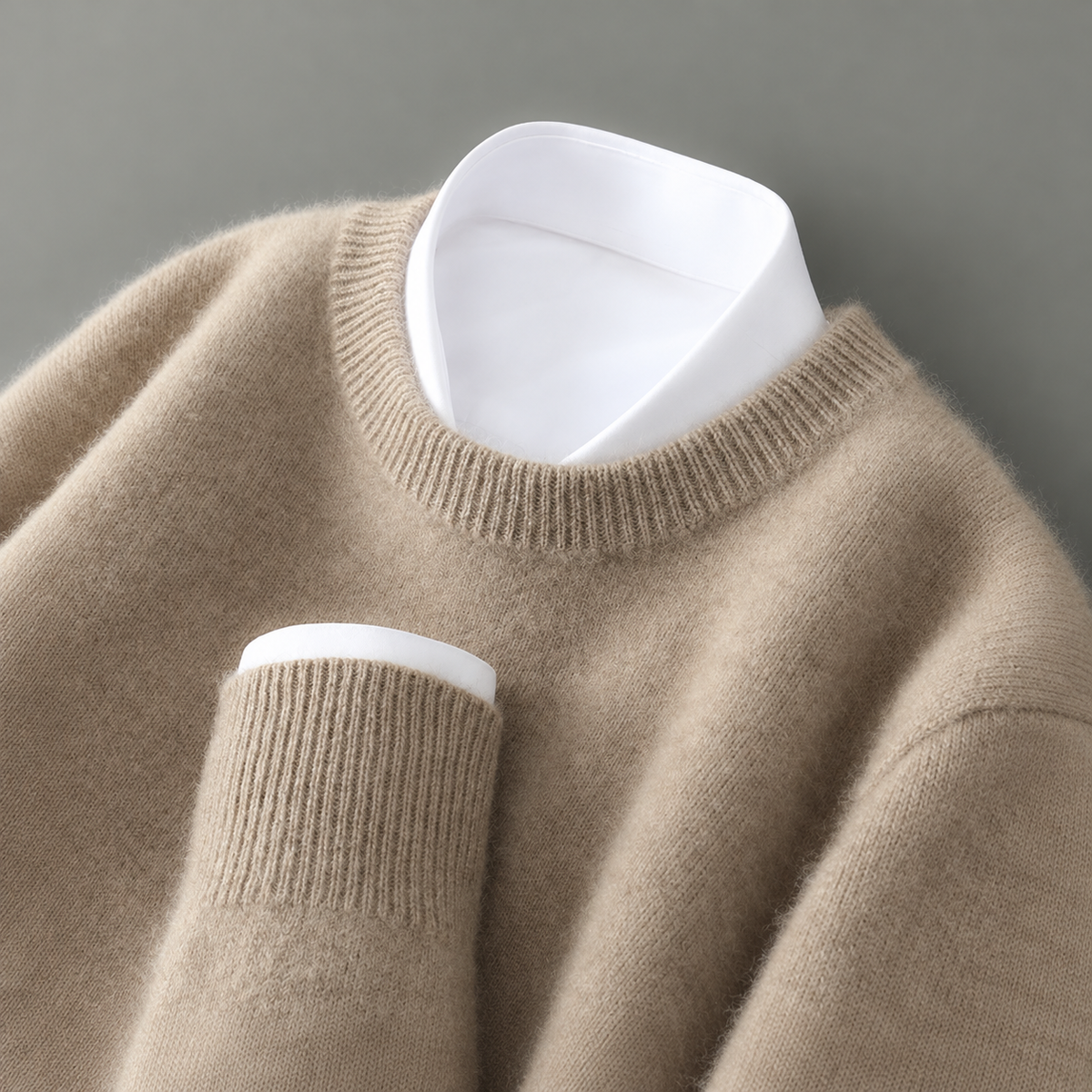 Wayne - Retro gruby pullover dla mężczyzn