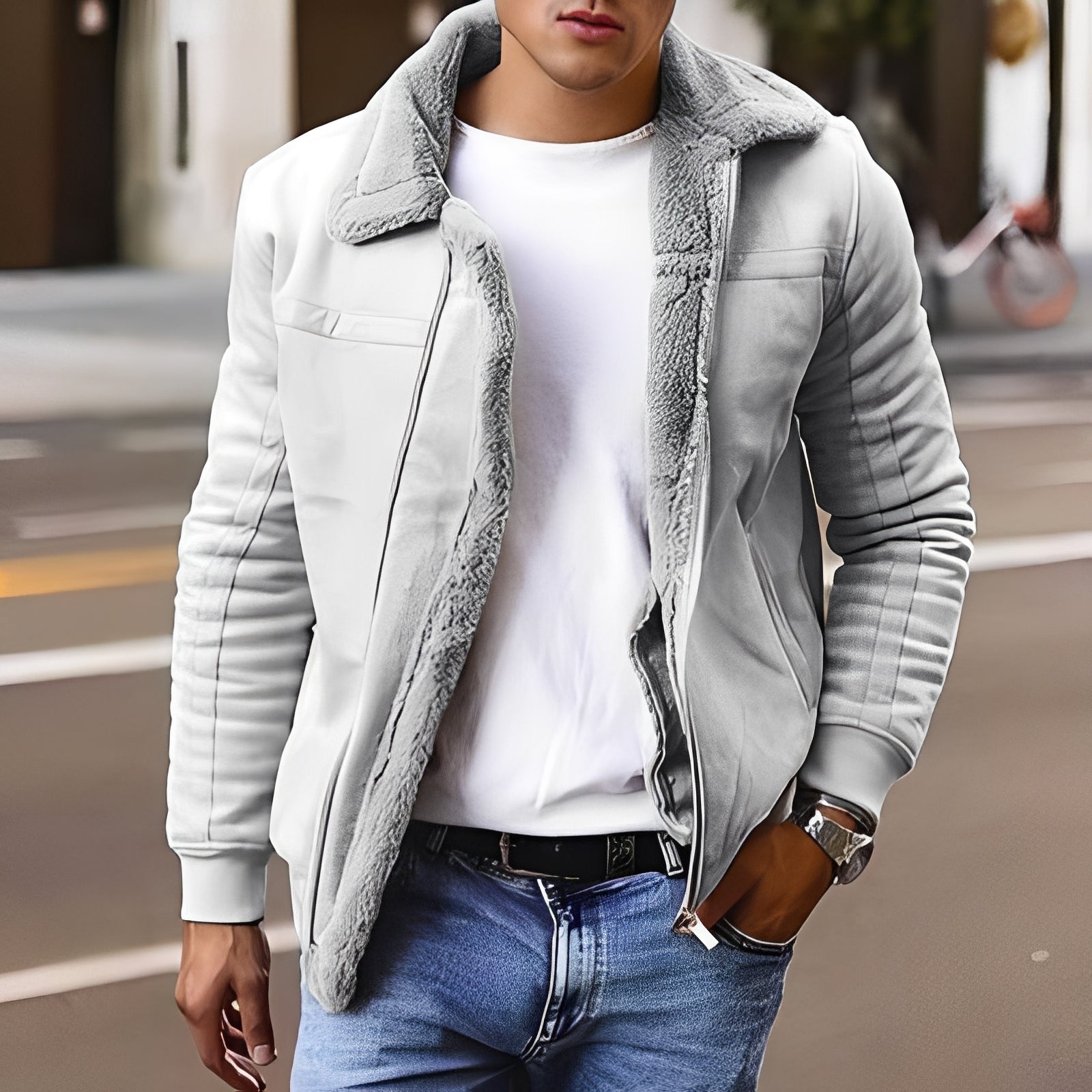 Josh - Zimowa męska kurtka, gruba i ciepła