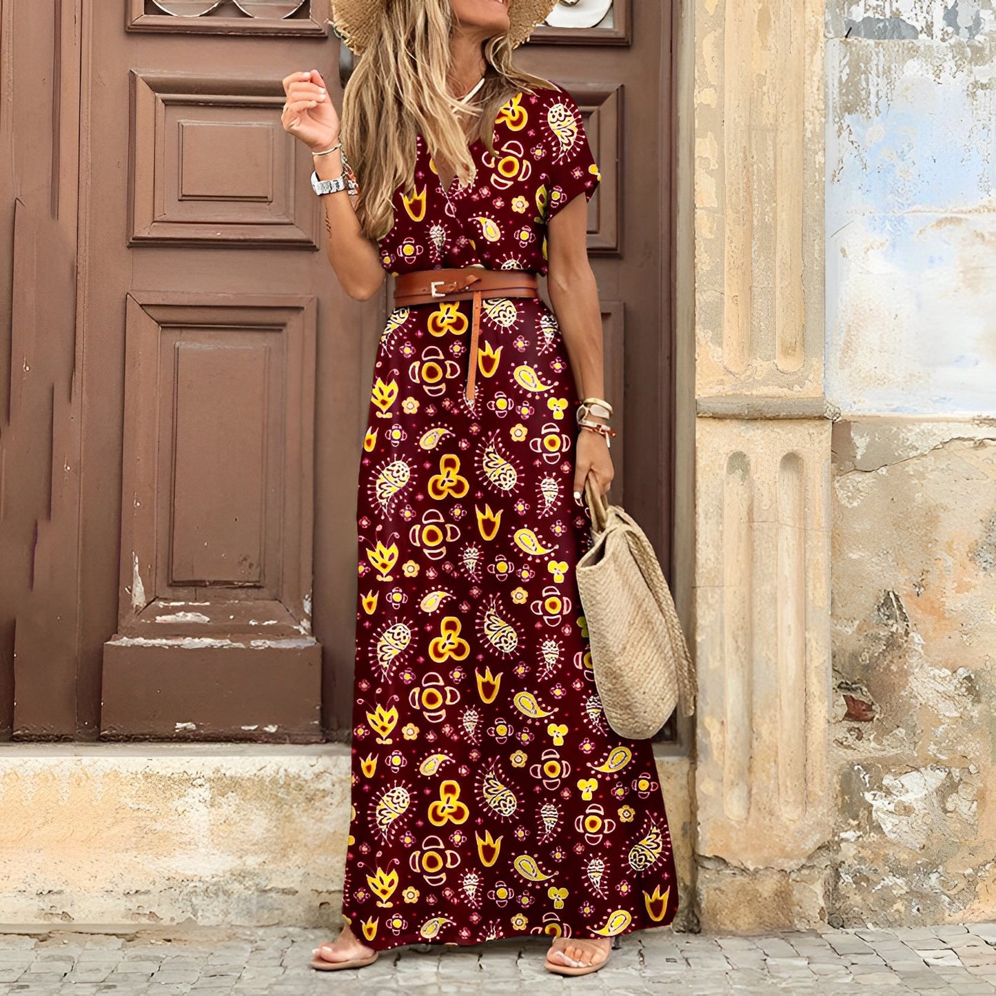 Amanda - Modna Letnia Sukienka w Stylu Boho dla Kobiet