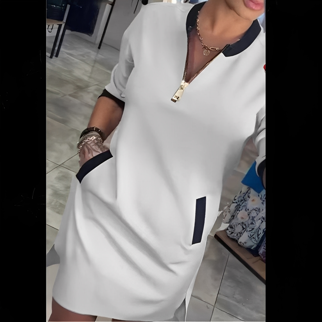 Angelena - Elegancka sukienka z długimi rękawami dla kobiet