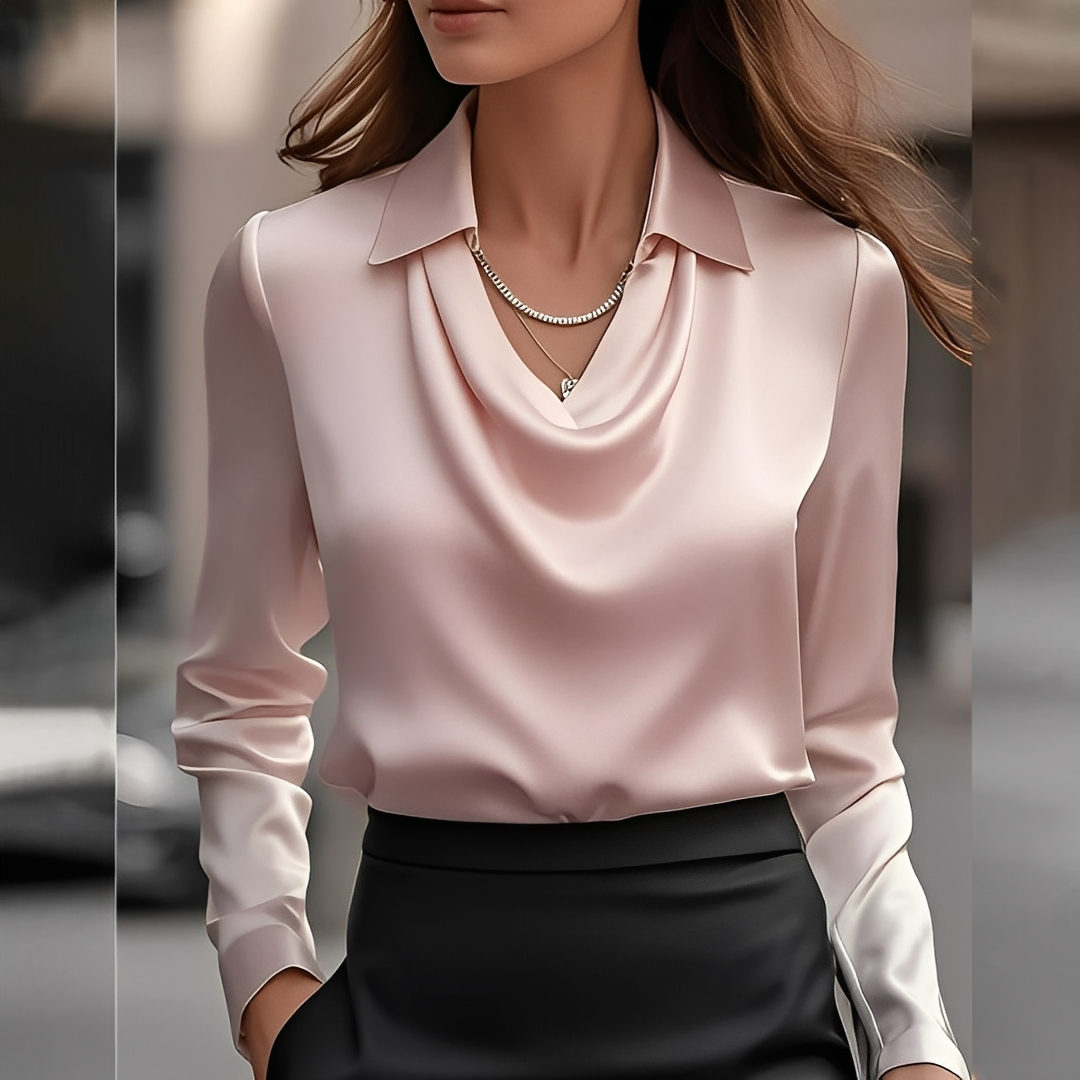 Laurentine - Sofistykowana bluzka z długimi rękawami dla kobiet