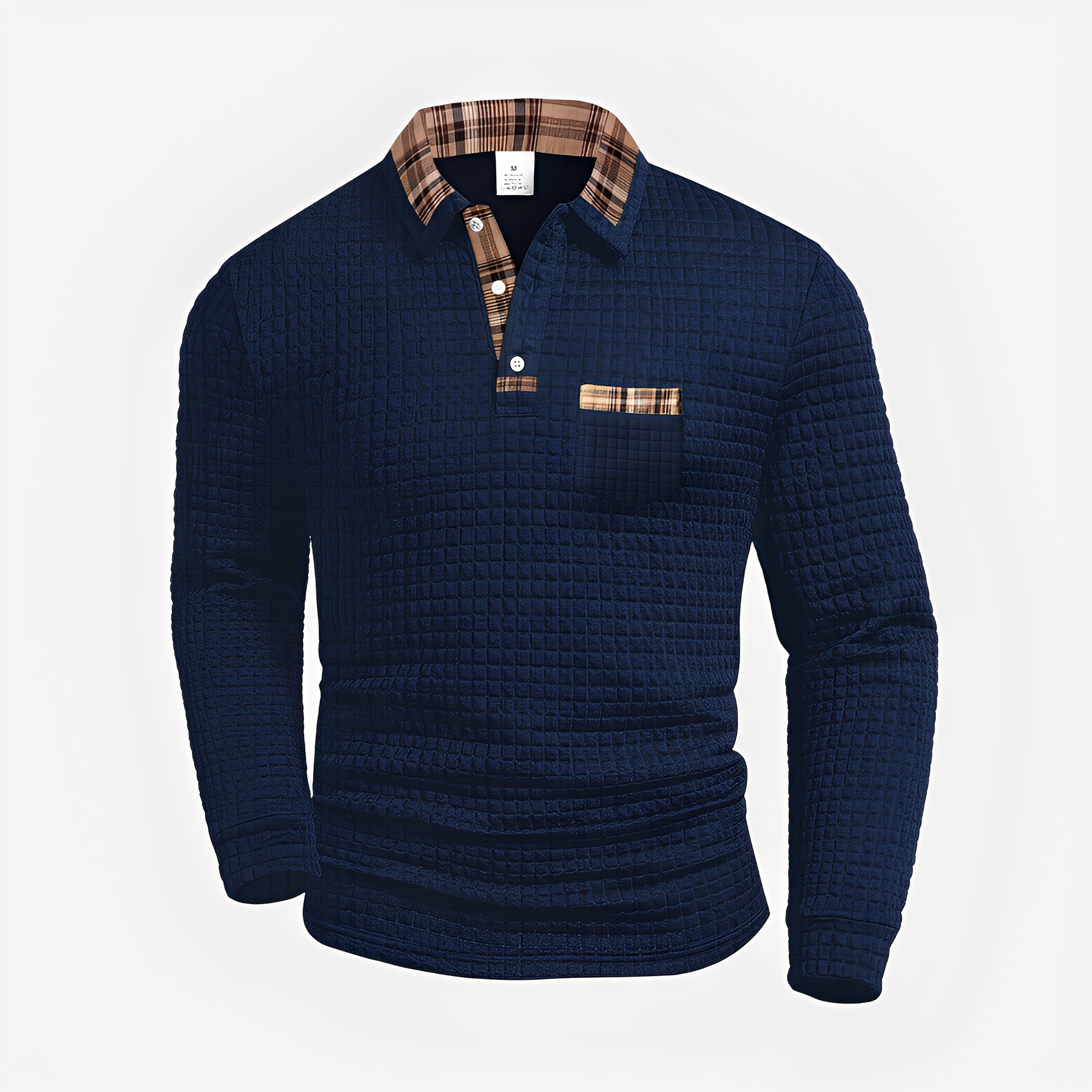 Morris - Elegancka koszulka polo z długim rękawem