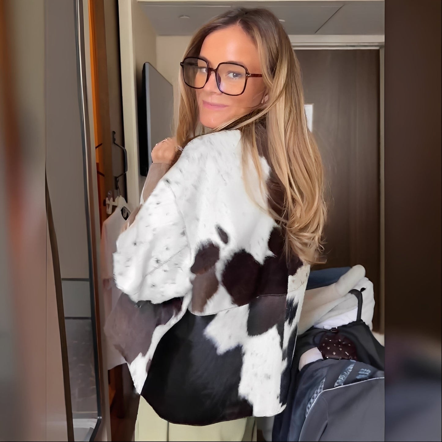 Sharmaine - Modna kurtka z wzorem dla kobiet