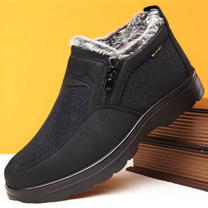 Konnor - Modne, męskie buty zimowe z polarowym ociepleniem