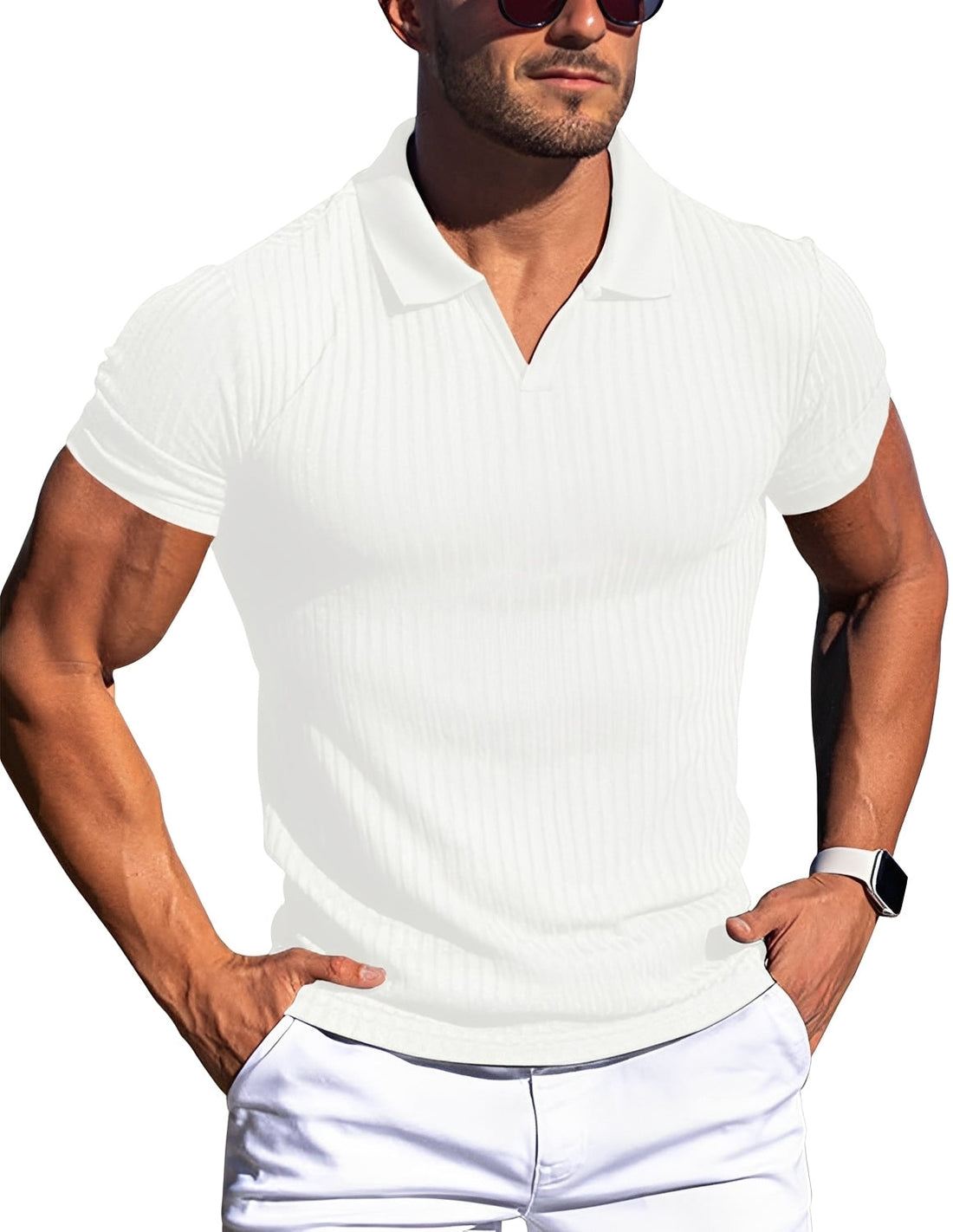 Zack - Swobodna koszulka polo Slim-Fit dla mężczyzn