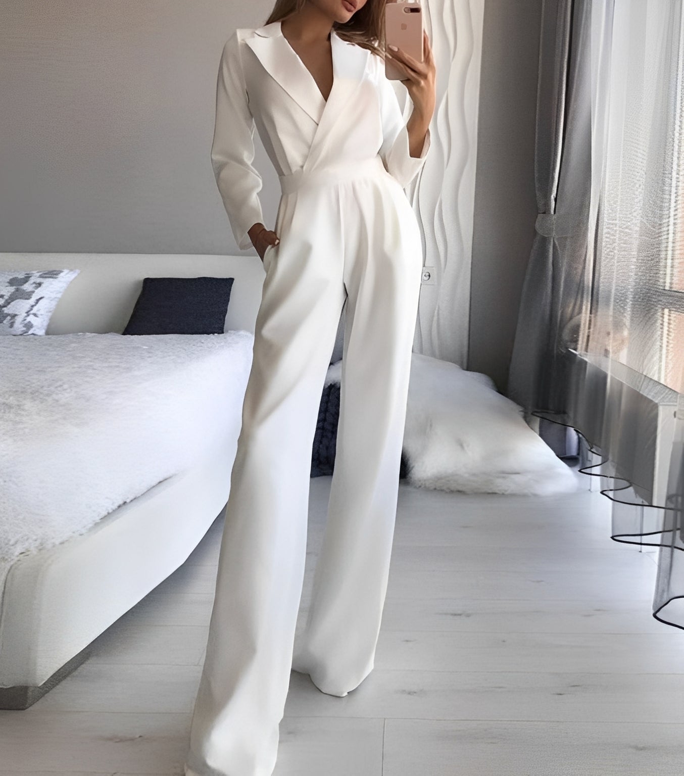 Holly - Stylowy, dobrze dopasowany kombinezon damski