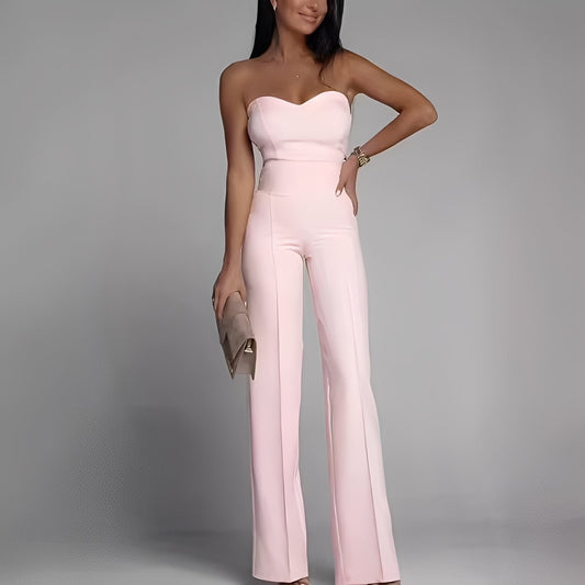 Briley - Elegancki i stylowy kombinezon damski bez ramiączek
