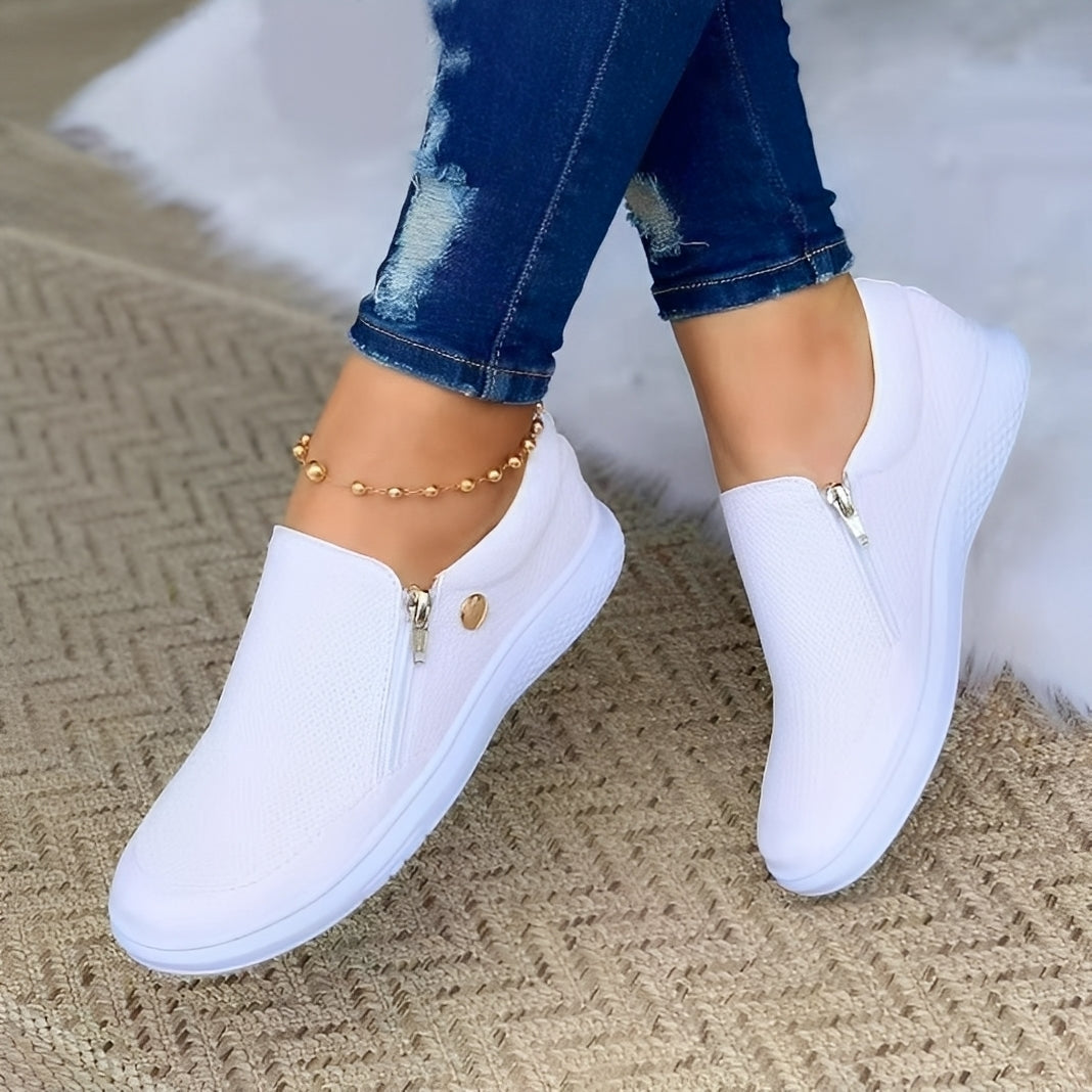 Aimee - Stylowe damskie buty z zamkiem