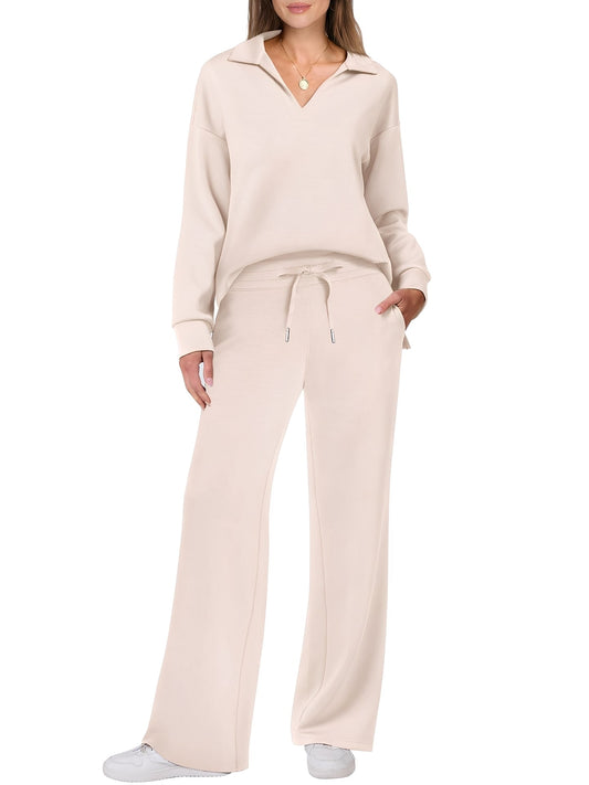 Justina - Komplet z oversize swetrem i spodniami dla kobiet