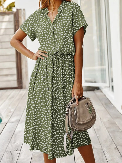 Vexana - Leichtes Sommerkleid Damen mit Print Elegant