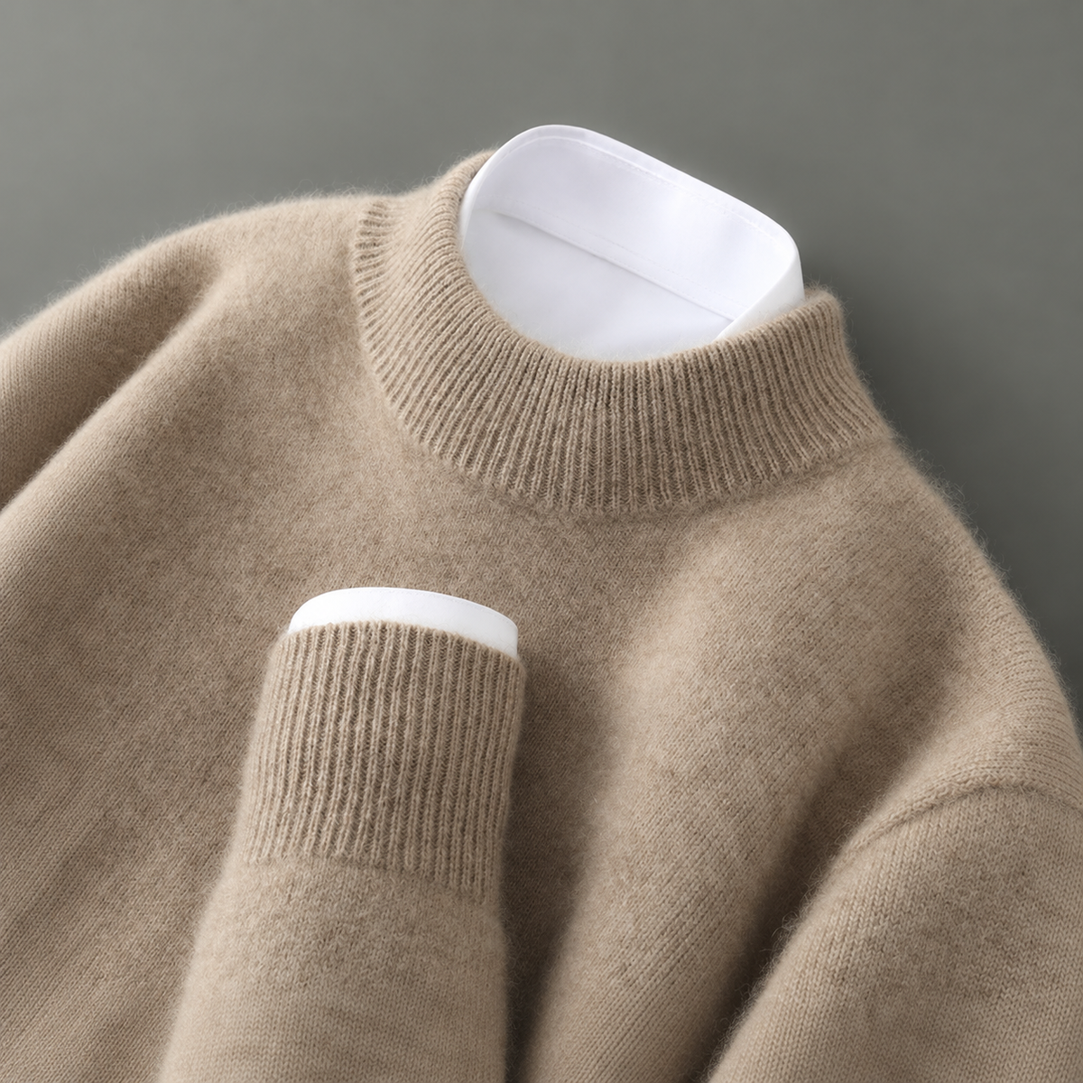 Wayne - Retro gruby pullover dla mężczyzn