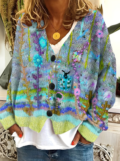 Daphné - Kolorowy i komfortowy sweter damski