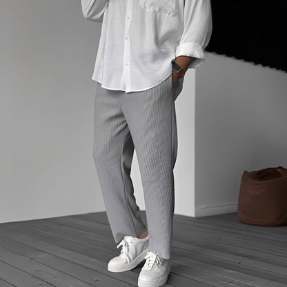 Mathias - Męskie spodnie na co dzień o luźnym fasonie