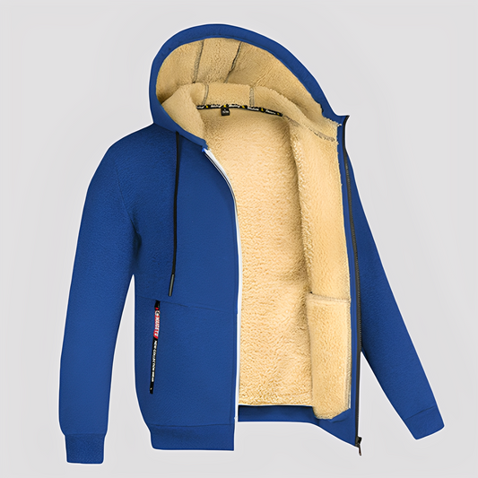 Waldo - Klasyczny hoodie z polarową podszewką dla mężczyzn