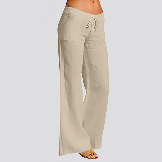 Monica - Comfortable trousers with wide legs for women