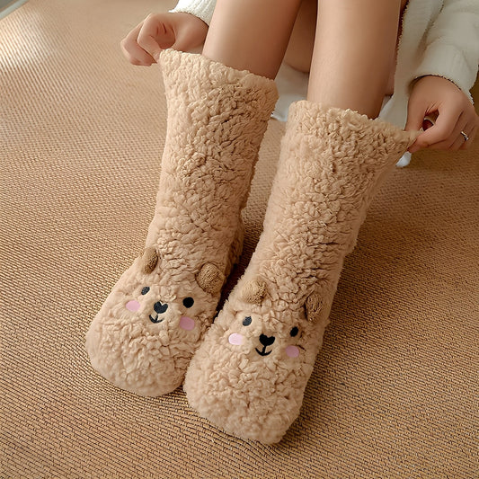 Caelie - Eleganckie, urocze, grube skarpety Fleece dla kobiet