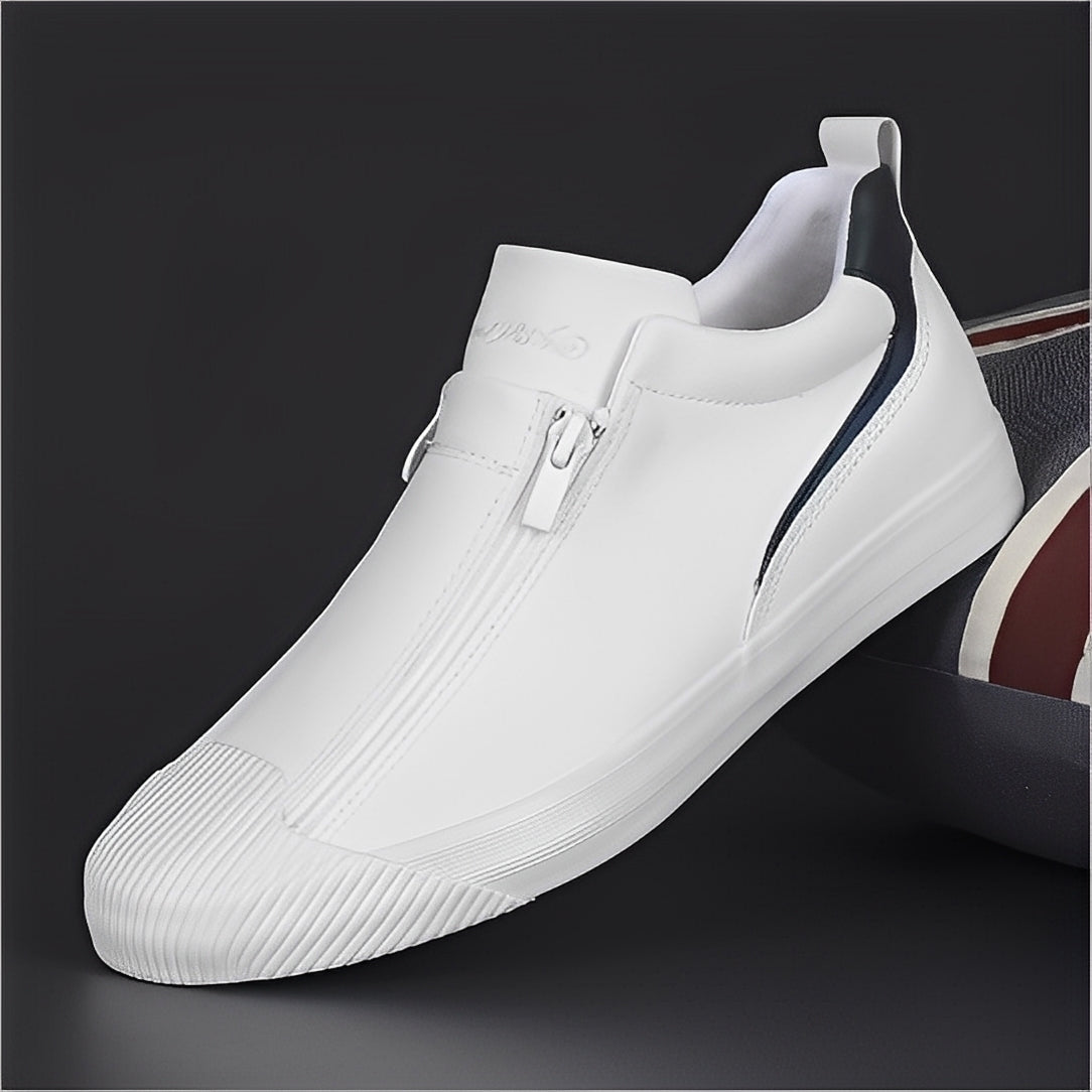 Marcus - Herrenschuhe aus Leder mit doppeltem Reißverschluss