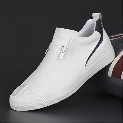 Marcus - Herrenschuhe aus Leder mit doppeltem Reißverschluss