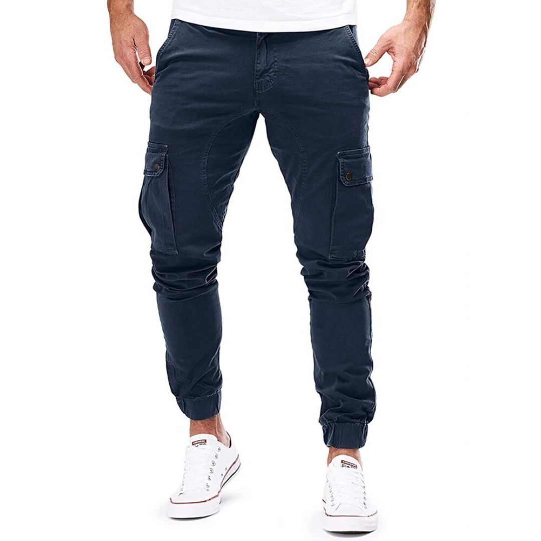 Jayden - Nowoczesne spodnie cargo o kroju slim-fit