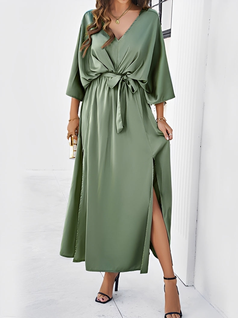 Eleanor - Stylowa Swobodna Sukienka Maxi