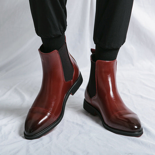 Kennith - Stylowe, codzienne męskie buty Chelsea z skóry