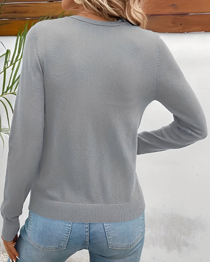 Meryl - Modny damski sweter z guziczkami