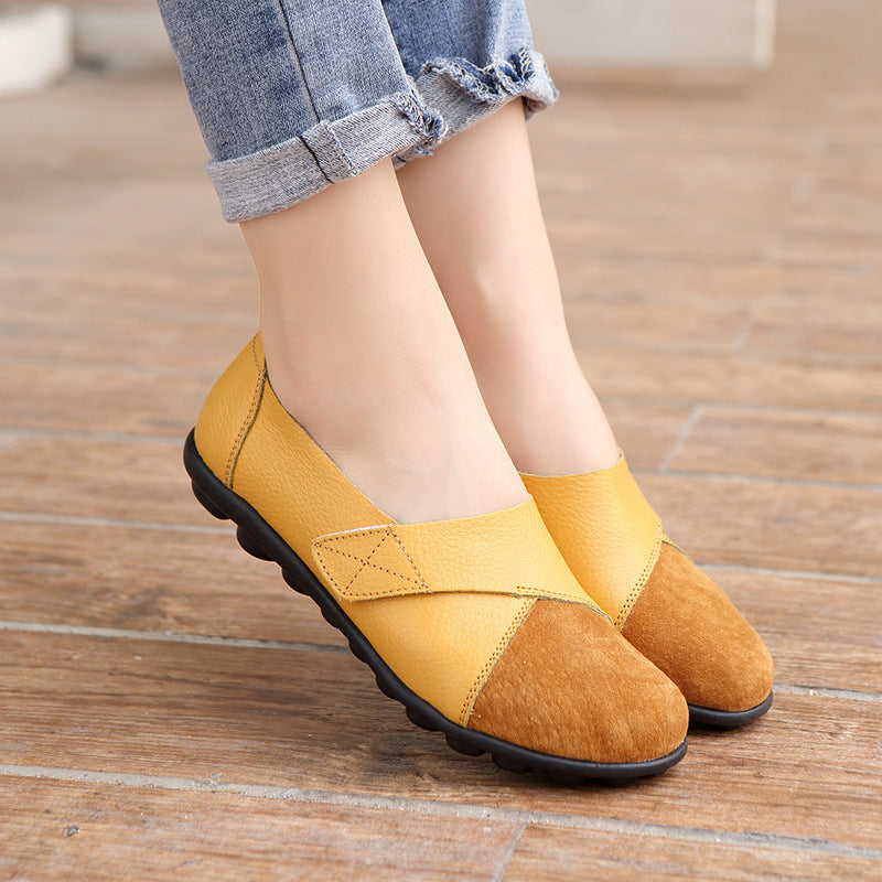 Merideth - Damskie buty na rzepy do codziennego użytku