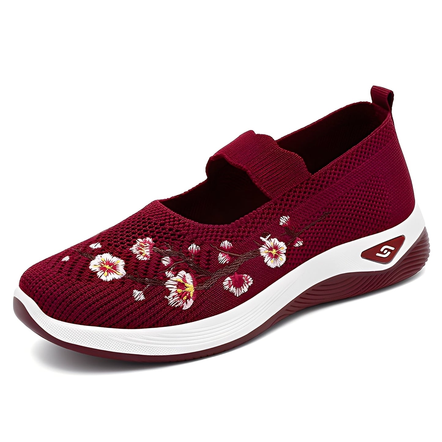 Jazmin - Luźne, oddychające buty z haftem dla kobiet