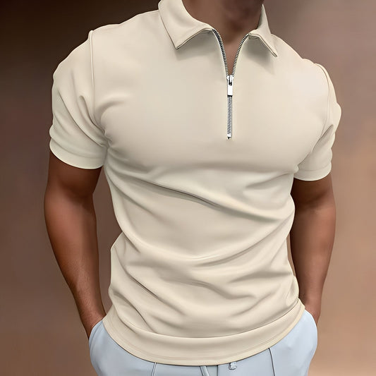 Hubert - Eleganckie Polo z Zipperem dla Panów