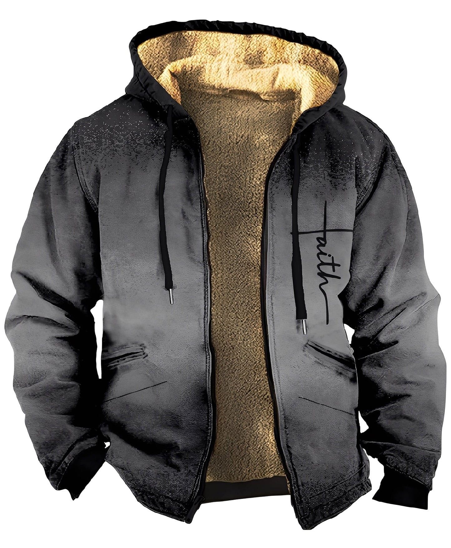 Mervin - Kapturowa welurowa kolorowa kurtka dla mężczyzn