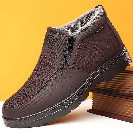 Konnor - Modne, męskie buty zimowe z polarowym ociepleniem