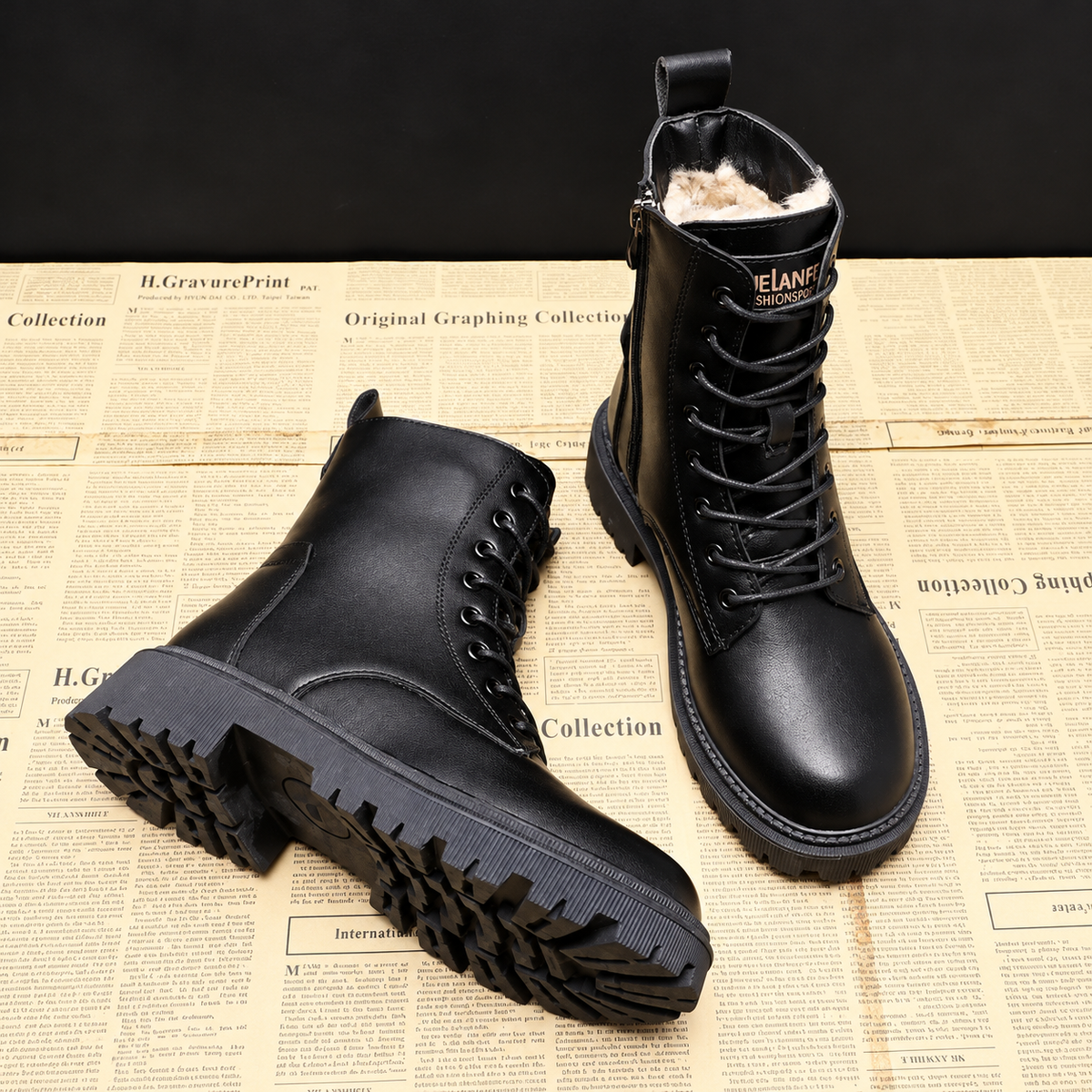 Delphine – Czarne Buty Zimowe