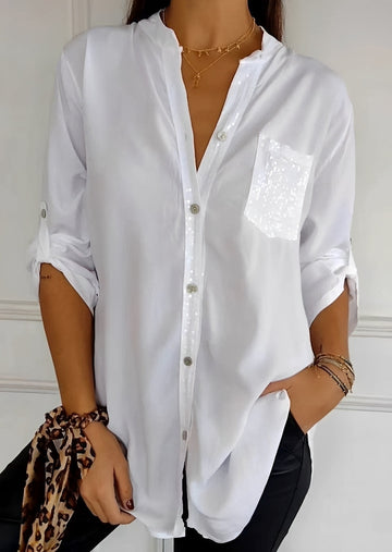 Xanthe - Stylowy Top z Cekinami