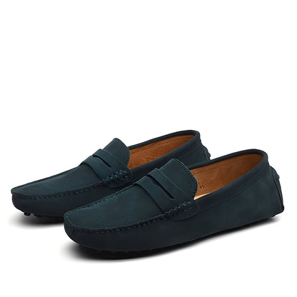 Joshua - Stylowe męskie mokasyny z zamszu