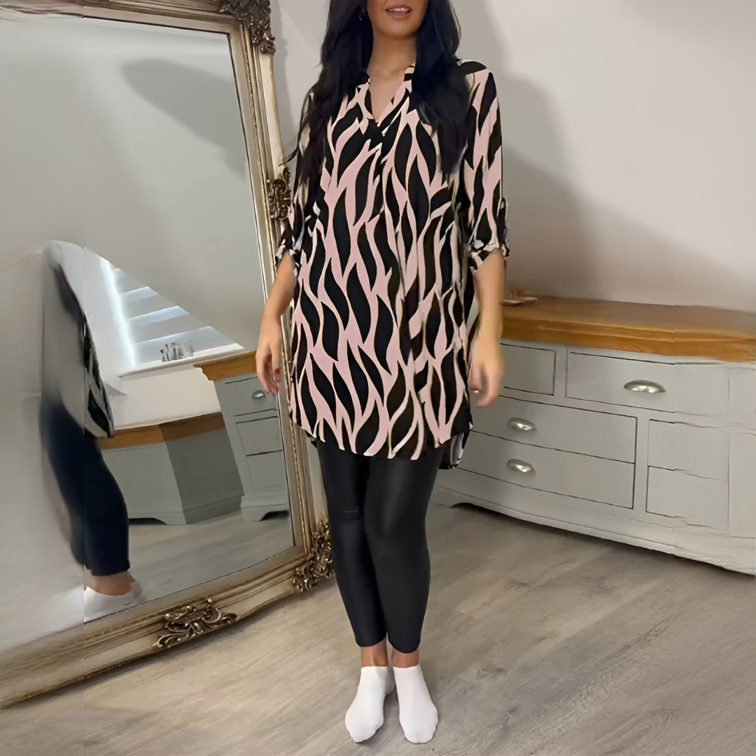 Desiree - Trendowa bluzka z dekoltem w serek