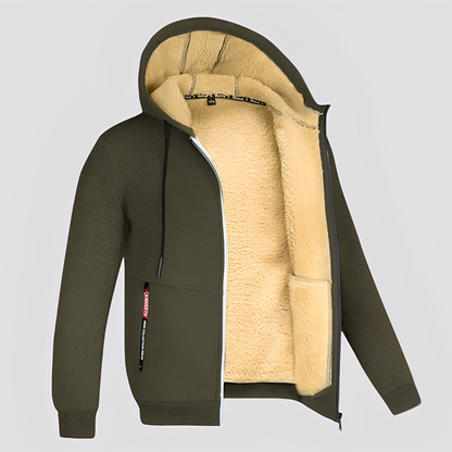 Waldo - Klasyczny hoodie z polarową podszewką dla mężczyzn