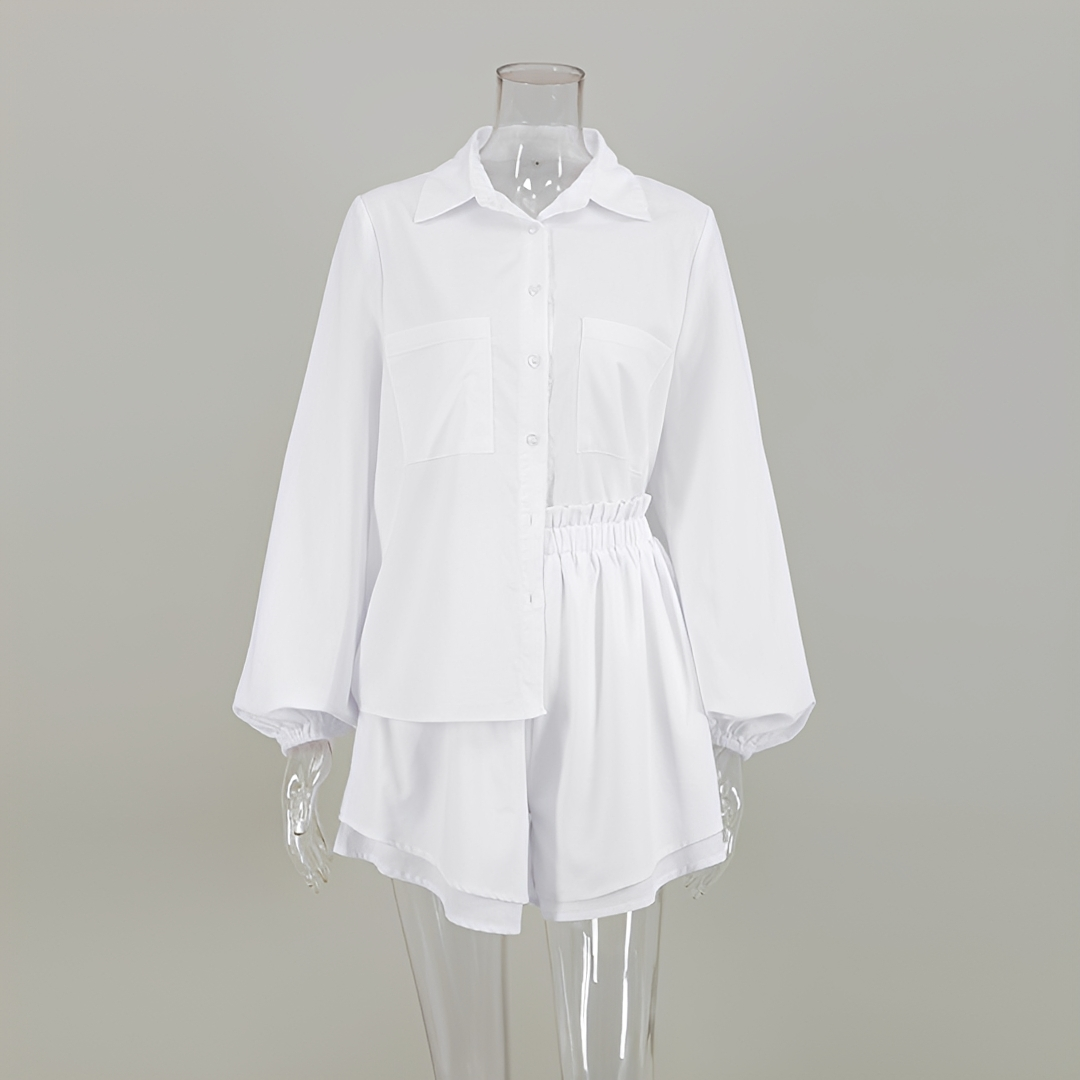Larnie - Modny zestaw top i szorty