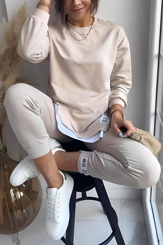 Kristine - Kobiecy zestaw z luźną bluzą i spodniami