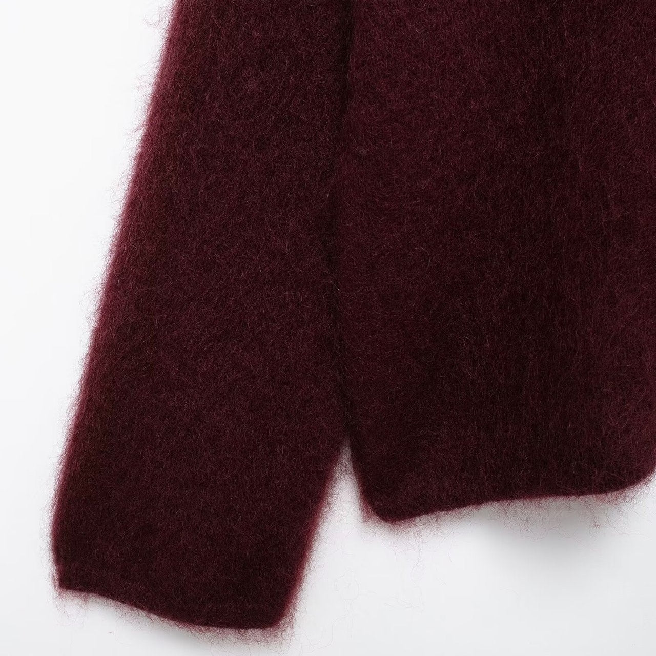 Valorie - Damski sweter oversize z moherowej mieszanki