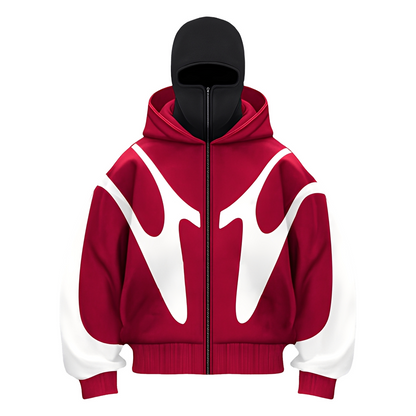 Patrick - Stylowy hoodie z wbudowaną kominiarką dla mężczyzn