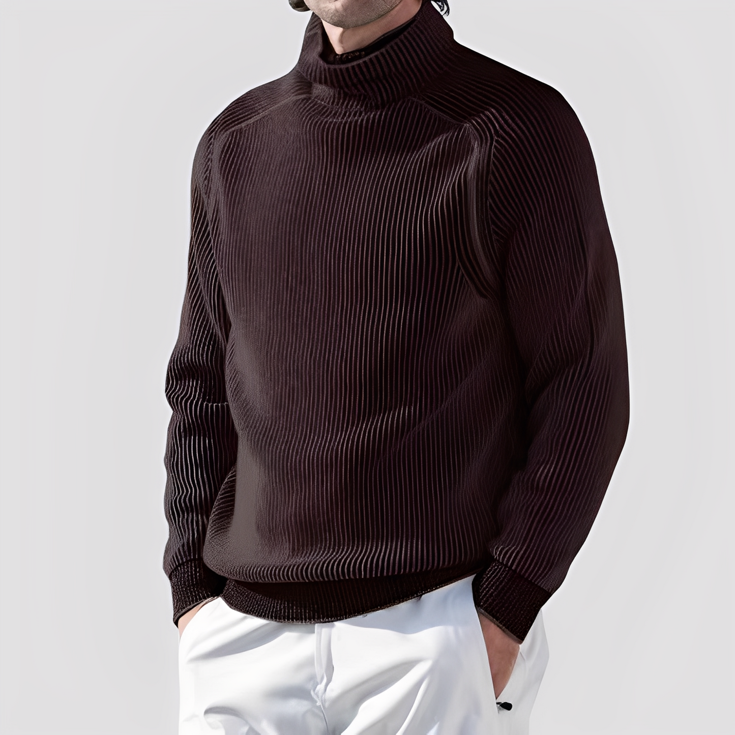 Chadwick - Męski golf z wełny, elegancki i ciepły