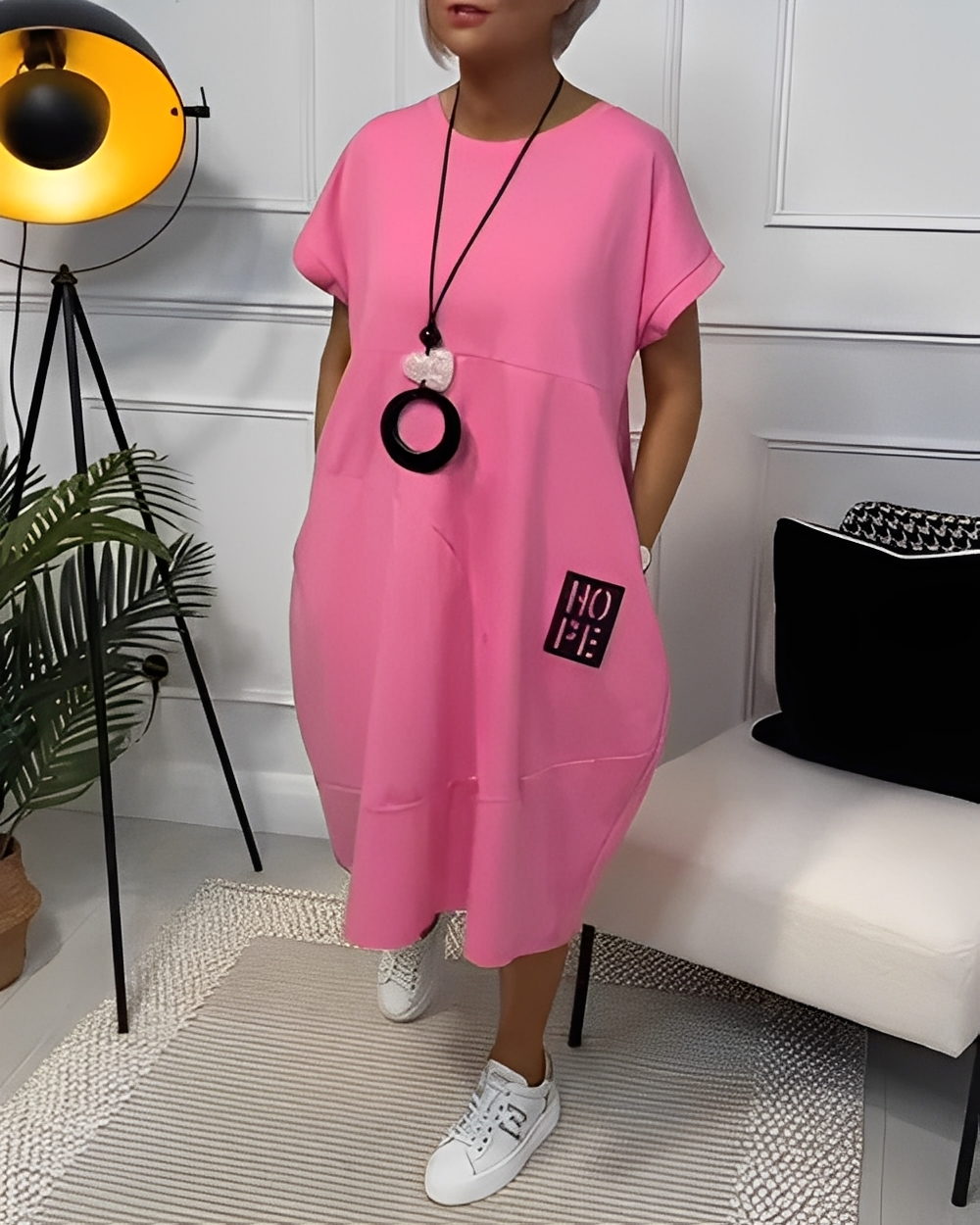 Estelle - Lockeres schlichtes Damenkleid