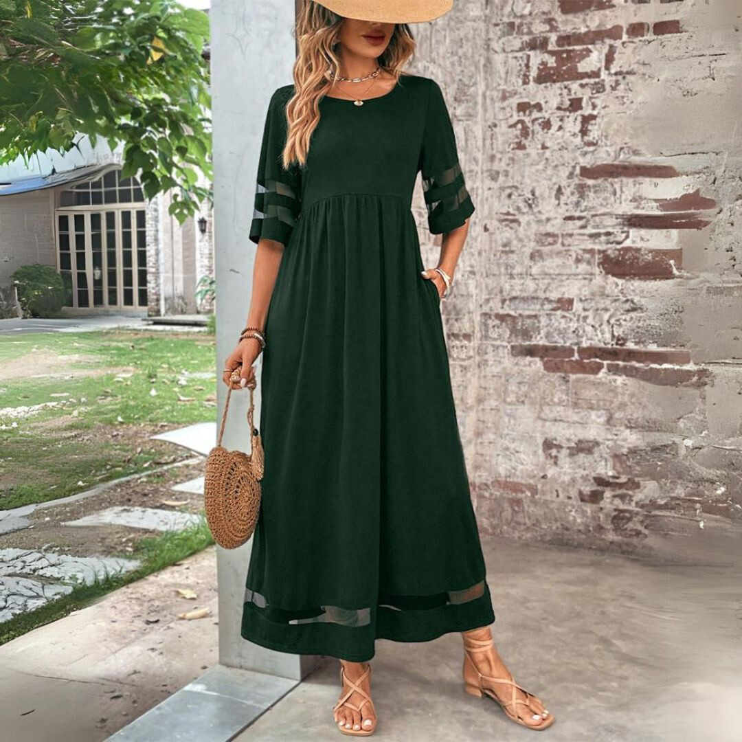 Amandine – Elegancka sukienka z efektem maskującym brzuch