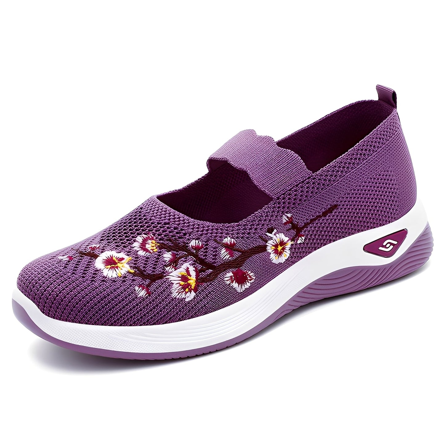 Jazmin - Luźne, oddychające buty z haftem dla kobiet