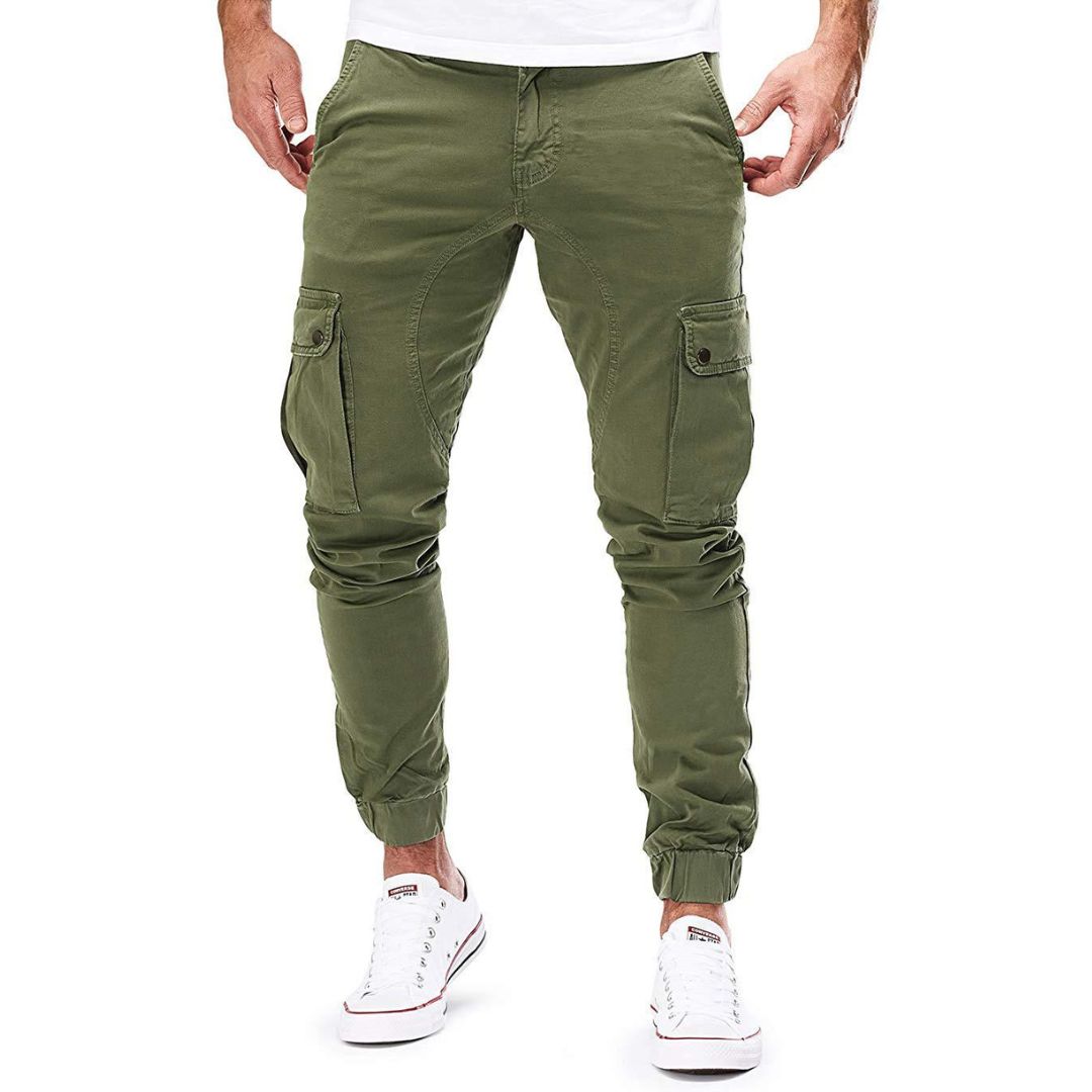 Jayden - Nowoczesne spodnie cargo o kroju slim-fit