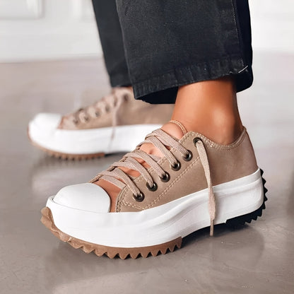 Lorayne - Damskie buty na grubej podeszwie do rekreacji