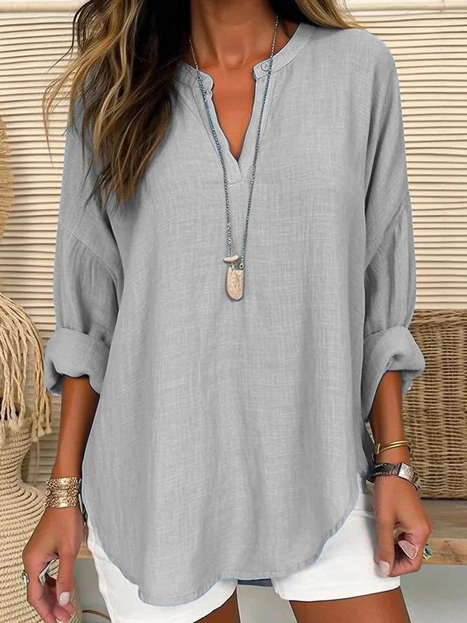 Eliza - Women's linen blouse in a casual style